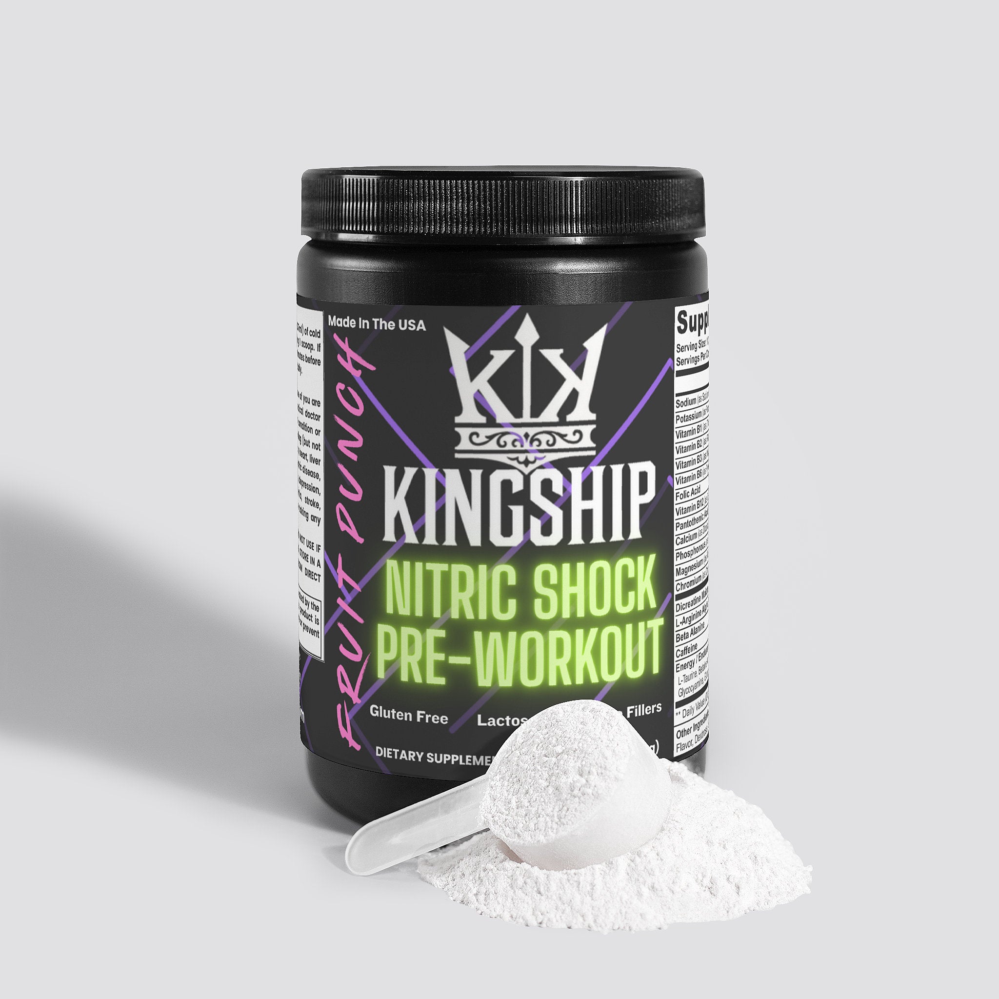 Nitric Shock Pre-Workout Powder (Fruit Punch)